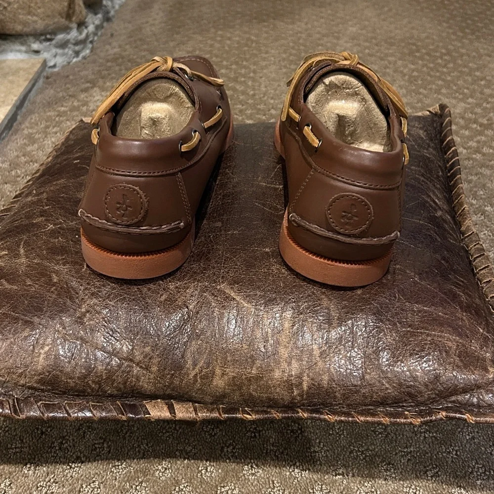 Just Like Sebago’s Froats Brown W/Brown Rubber Soles Wellfleets Boat Shoes